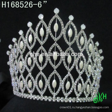 Новые дизайны Rhinestone Crown, модная свадебная роспись горного хрусталя